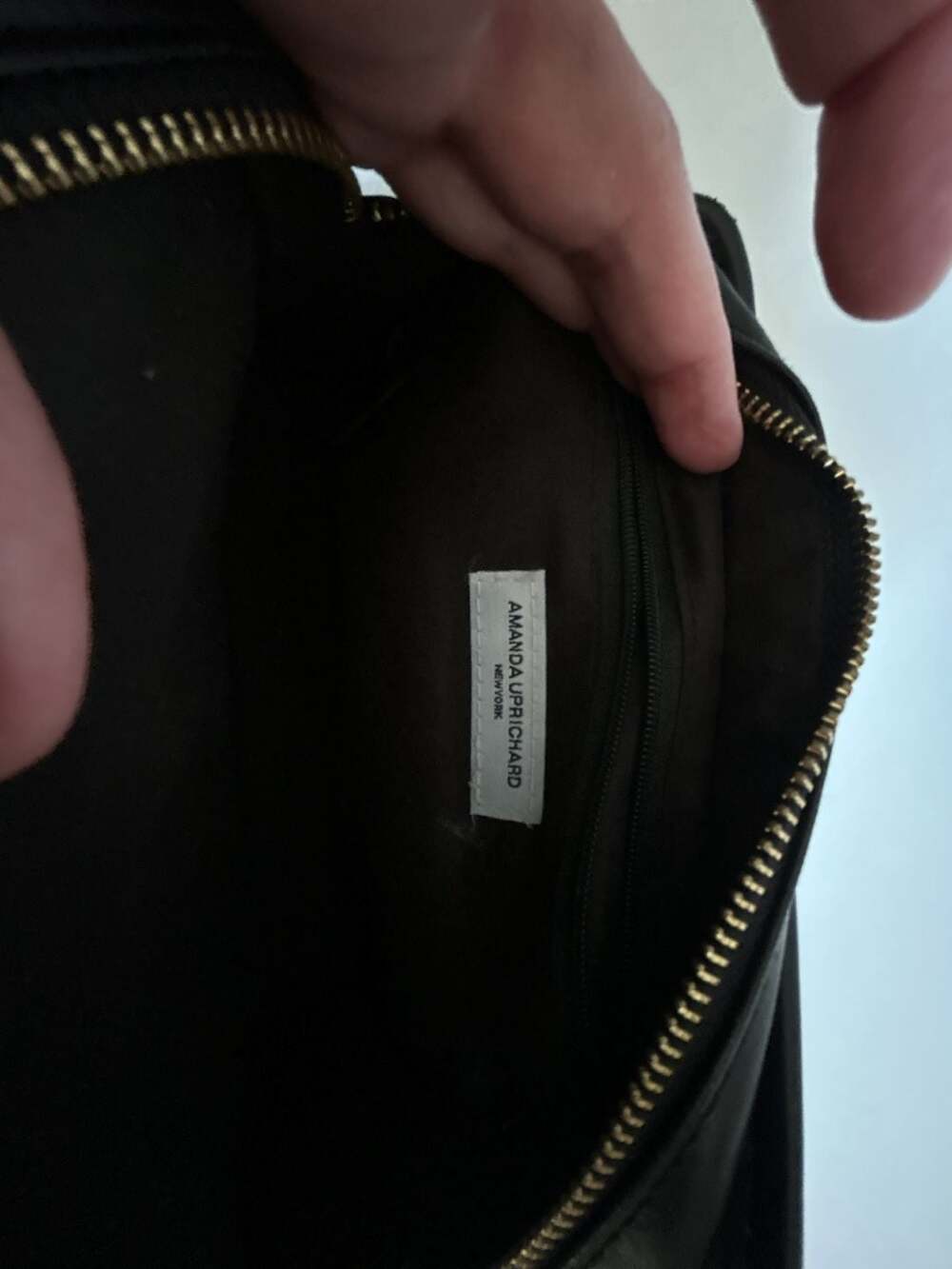 Amanda Uprichard Black Quilted Faux Leather Belt Bag - Picture 4 of 9